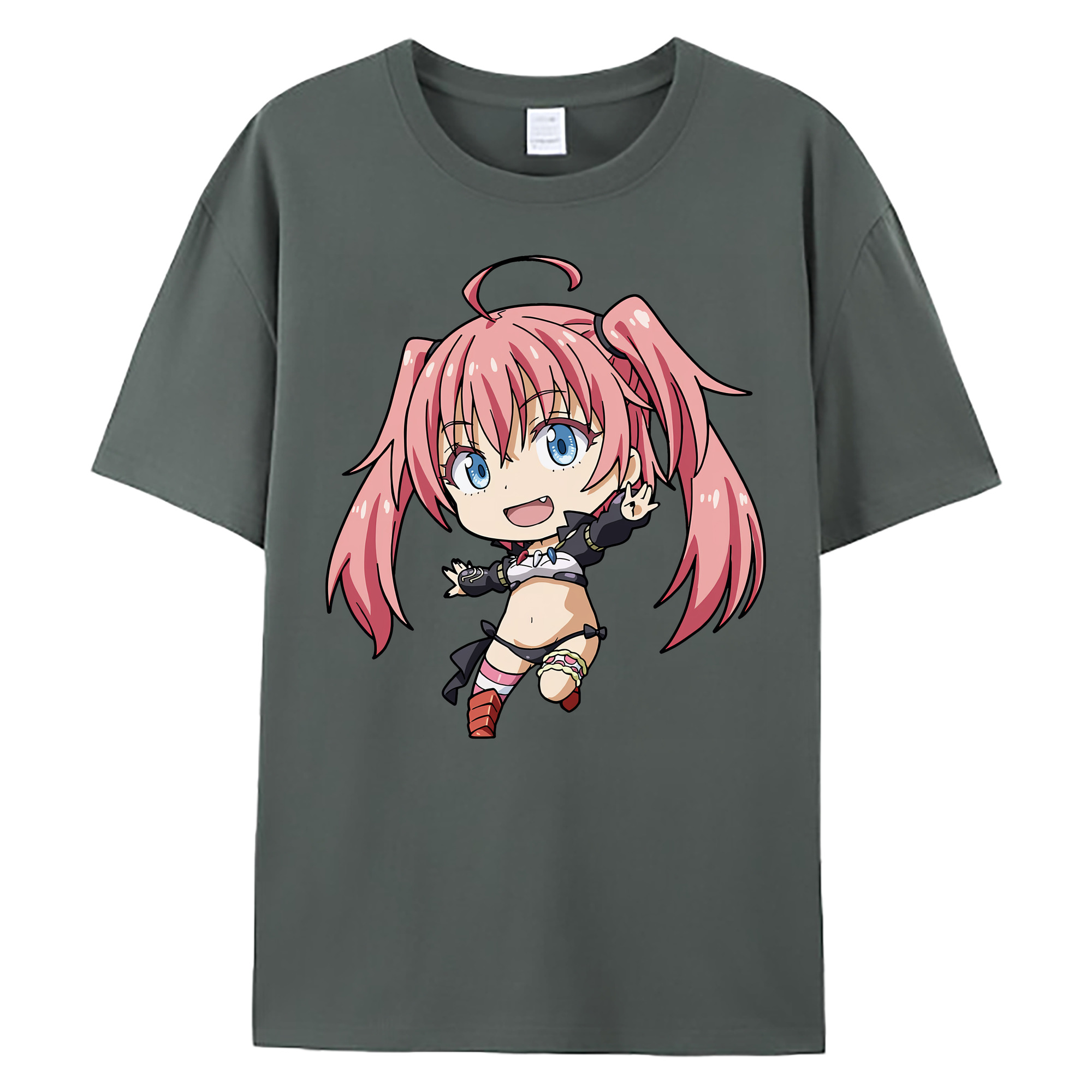 （画像用） 転スラ Regarding Reincarnated to Slime 綿100％ メンズ半袖Tシャツ｜肌触りやわらか＆通気性